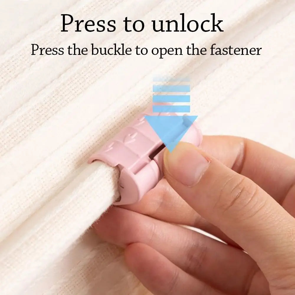 10pcs Non-slip BedSheet Clips Adjustable Fixing Buckle Quilt Bed Cover Grippers Pressure Resistant Compact Sheet Grippers Peaceful Pleasures Health and Wellness