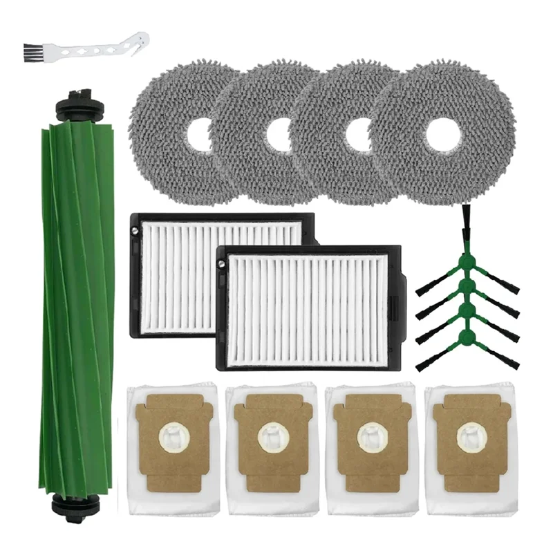 A36T-For Irobot Roomba Plus 405 Combo Vacuum Attachment Main Side Brush Filters Mop Pad Dust Bag Peaceful Pleasures Health and Wellness Default Title