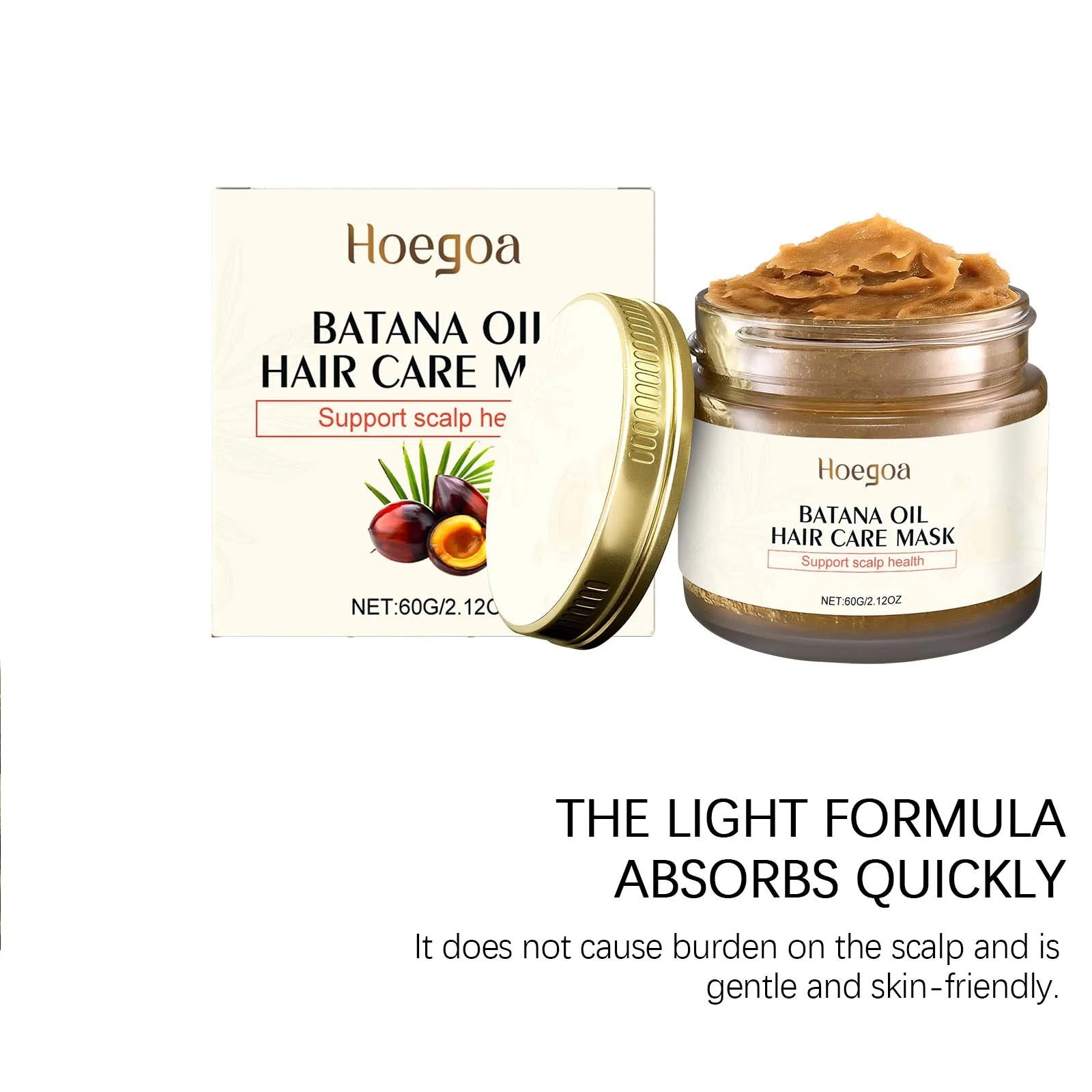Batana Oil Moisturizing Hair Mask Repair Damaged Dry Hair Nourishing Scalp Smoothing Reduce Hair Loss Hydrating Hair Conditioner Peaceful Pleasures Health and Wellness