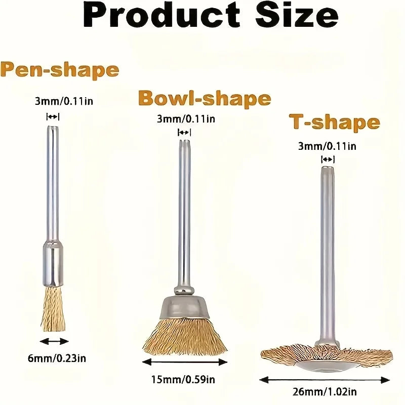 Steel Copper Wire Brushes Efficient Polishing Rust Removal Deburring