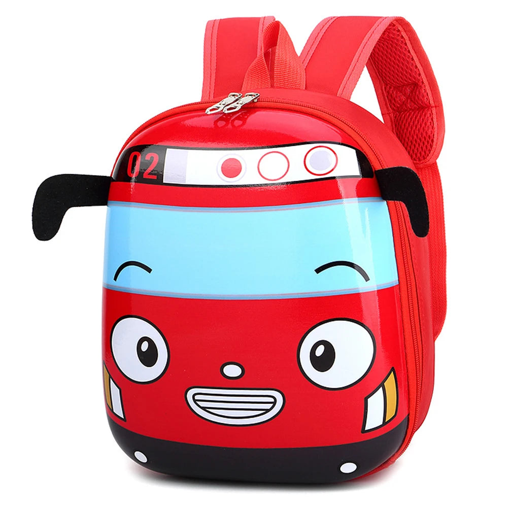 3D Cartoon Bus Toddler Backpack for Kids Peaceful Pleasures Health and Wellness