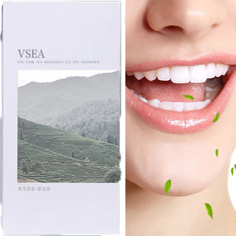 20PCS Tea-flavored mouthwash, individually packaged for oral and gum care, freshens breath Peaceful Pleasures Health and Wellness