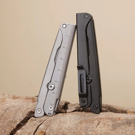 Outdoor Mini Multi-functional Scissors Portable Folding Knife Small Tool Folding Stainless Steel Scissors Camping Peaceful Pleasures Health and Wellness
