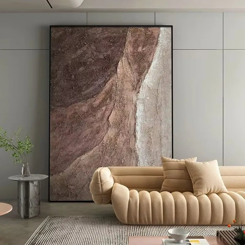 Modern Abstract Hand Drawn Texture Hanging Painting Frameless Canvas Oil Painting Wall Art poster For Living Room Bedroom Sofa Peaceful Pleasures Health and Wellness