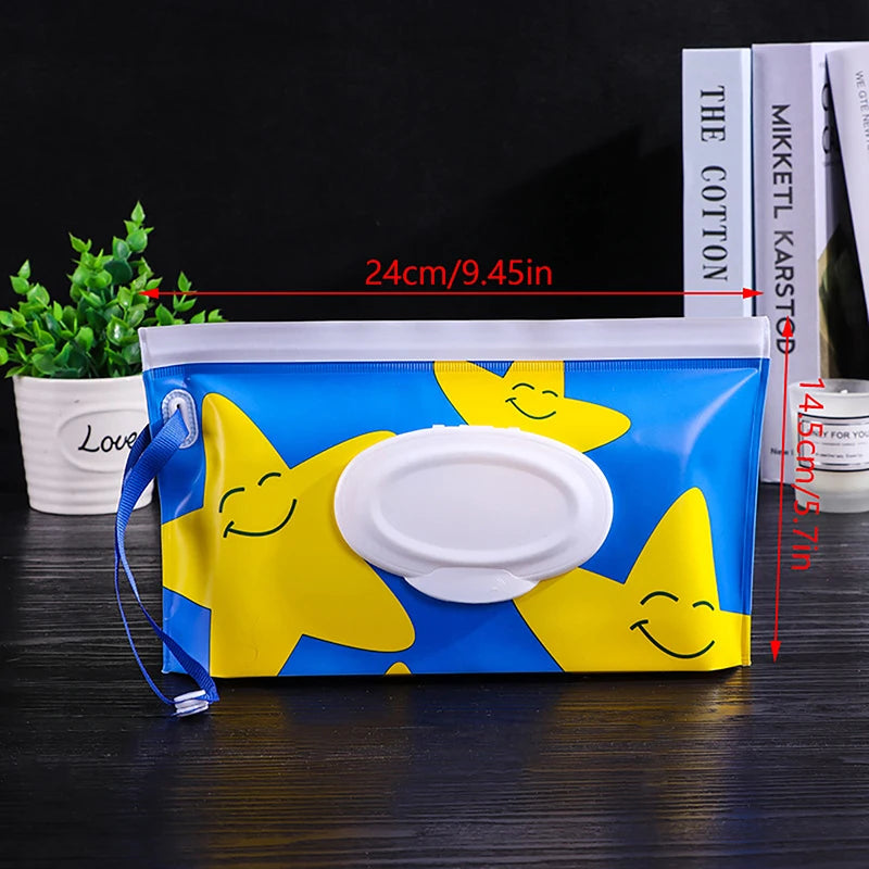 Portable Baby Wet Wipe Pouch | Reusable Refillable Holder