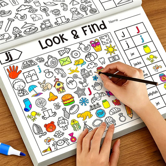 Children's Interactive Treasure Hunt Coloring Book Hidden Images Peaceful Pleasures Health and Wellness