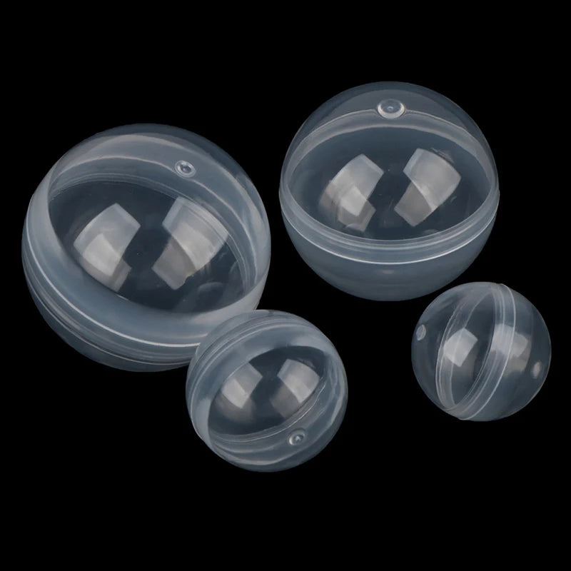50Pcs/pack 28-50mm Can Open Transparency Plastic Capsule Toy Surprise Ball Tiny Container Making Things Model Gift Peaceful Pleasures Health and Wellness