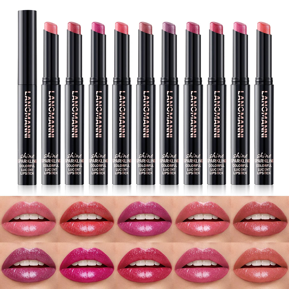 1 Glitter Lipstick - Glossy pearl effect, easy-to-apply moisturizing stick provides moisture and a subtle pearlescent effect to Peaceful Pleasures Health and Wellness