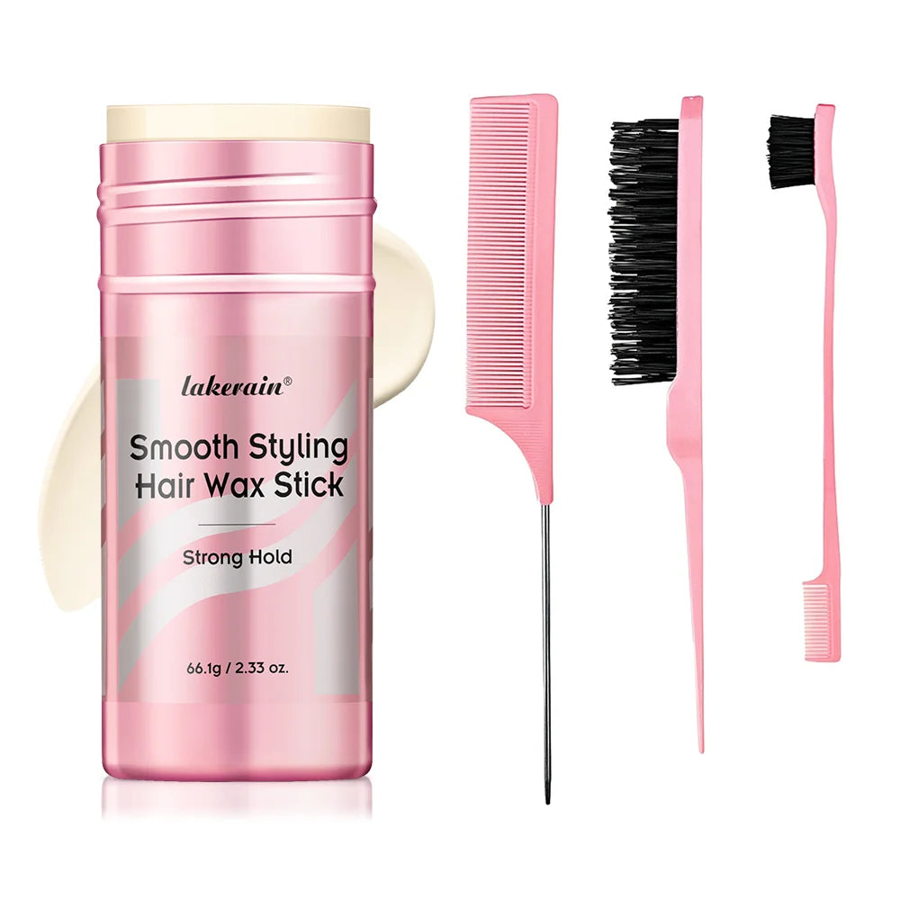 Hair Styling Wax for Women Anti Frizz Smoothing Professional Pomade Hair Mud Control Messy Hairs Wax Rod Peaceful Pleasures Health and Wellness 1pc and tool
