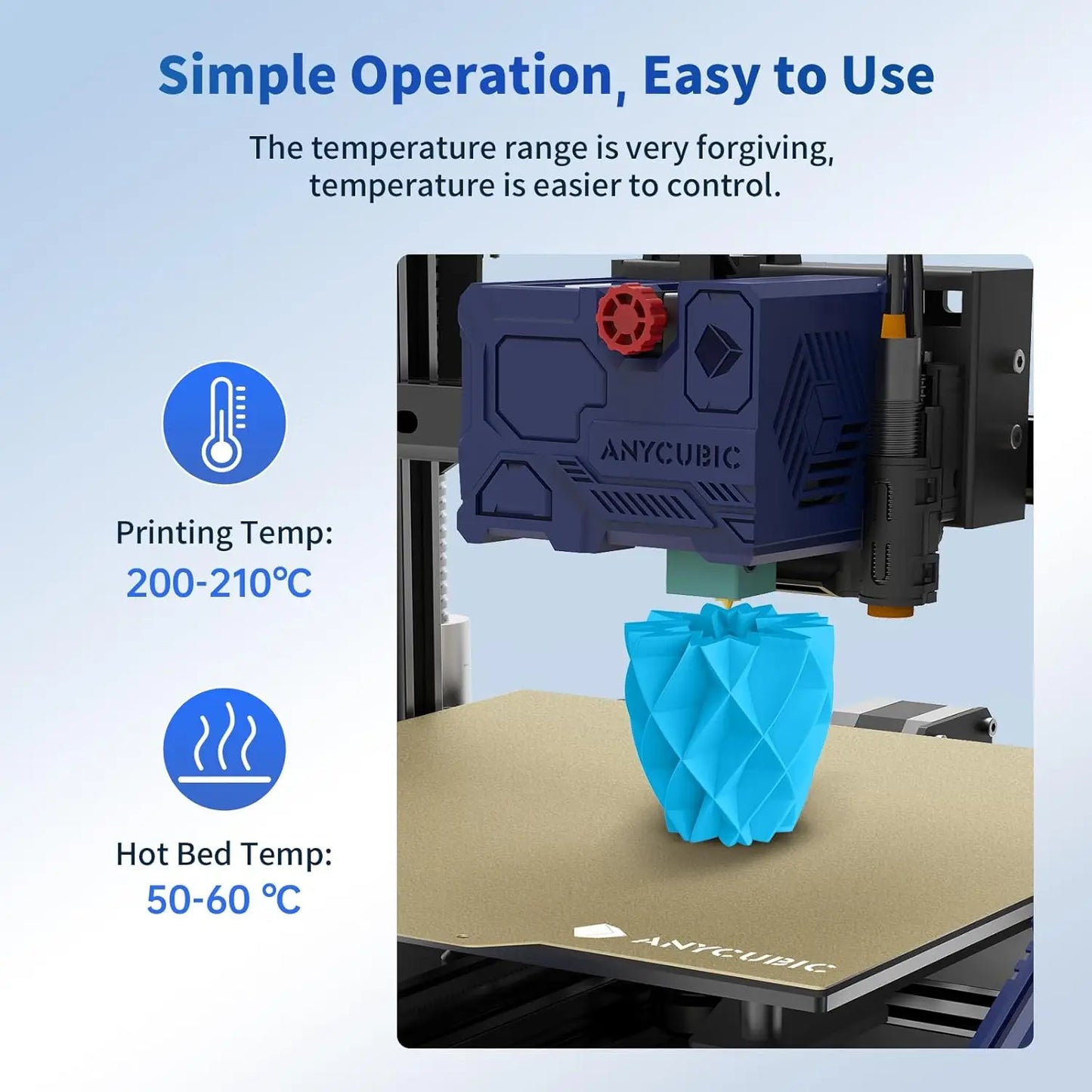 DINGSUN 3D PLA Filament 1.75mm | ±0.02mm Accuracy, 1KG Spool