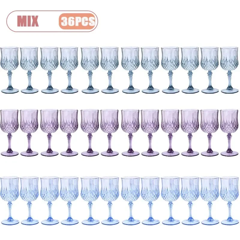Shatterproof Plastic Champagne Flutes 12–36 Pcs | Reusable