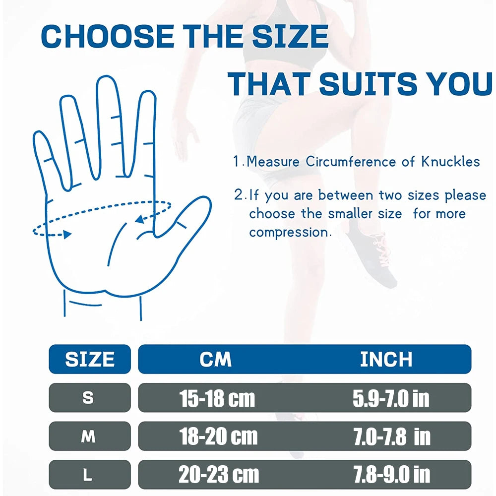 1Pair Compression Arthritis Gloves Premium Arthritic Joint Pain Relief Hand Gloves Therapy Full Fingers Sport Compression Gloves Peaceful Pleasures Health and Wellness
