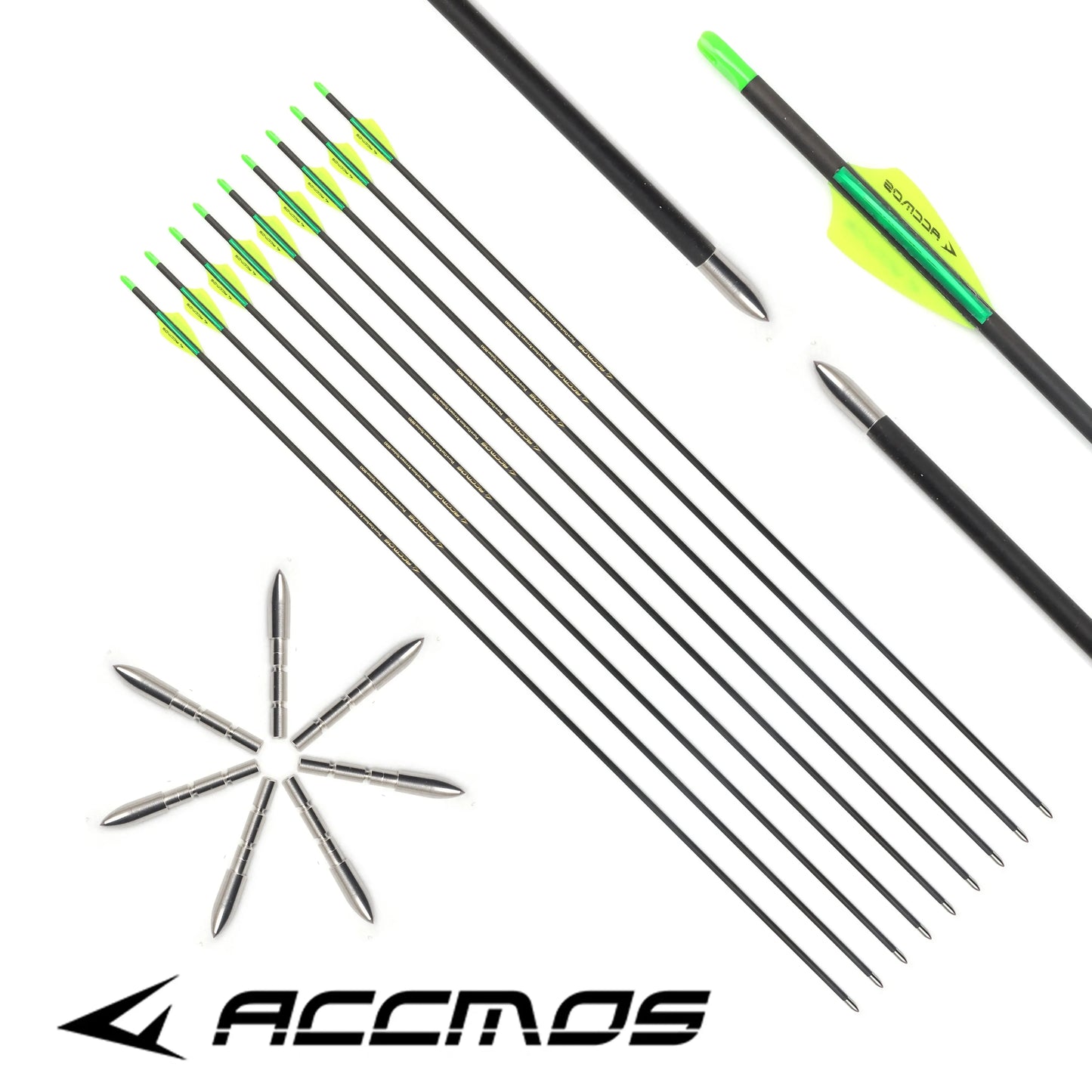 Pure Carbon ID ARROW Spine 250 300 350 400 500 600 700 800 1000