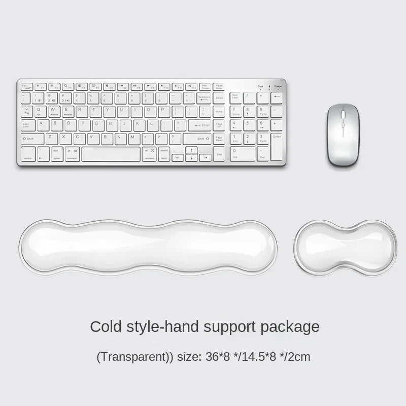 Mouse Pad with Wrist Rest & Keyboard Rest | Anti-Slip Silicone