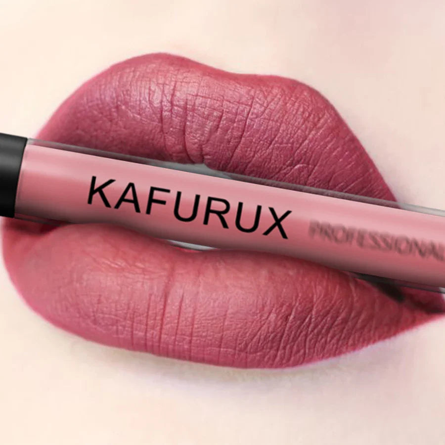 KAFURUX Matte Liquid Lipstick – Velvet, High Pigment, Waterproof