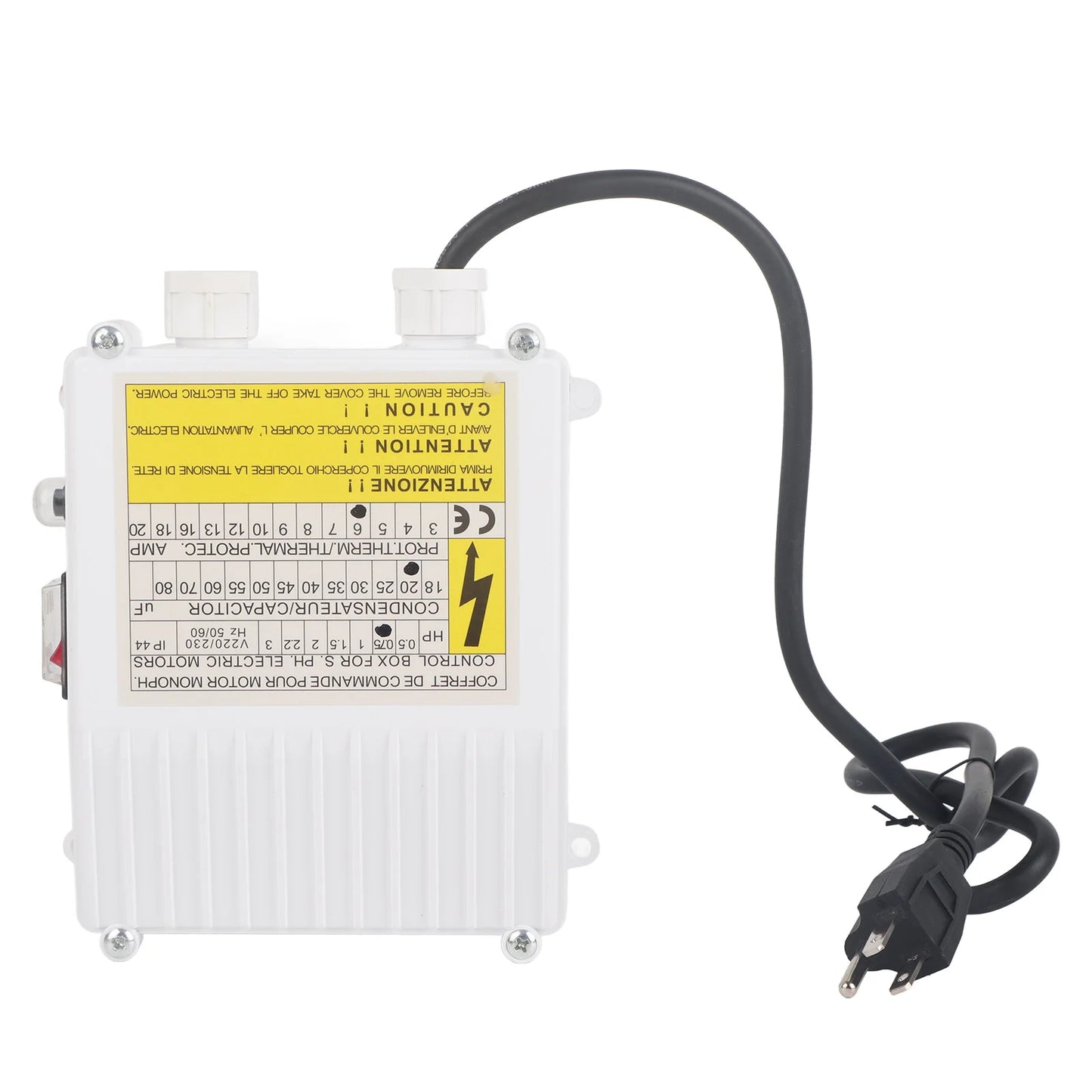 Pump Control Box Bulit Thermal Protection Circuit Breaker Controller