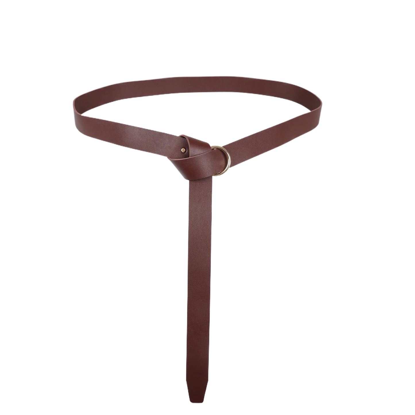 Medieval Renaissance Faux Leather Waist Bag Circular Waistband