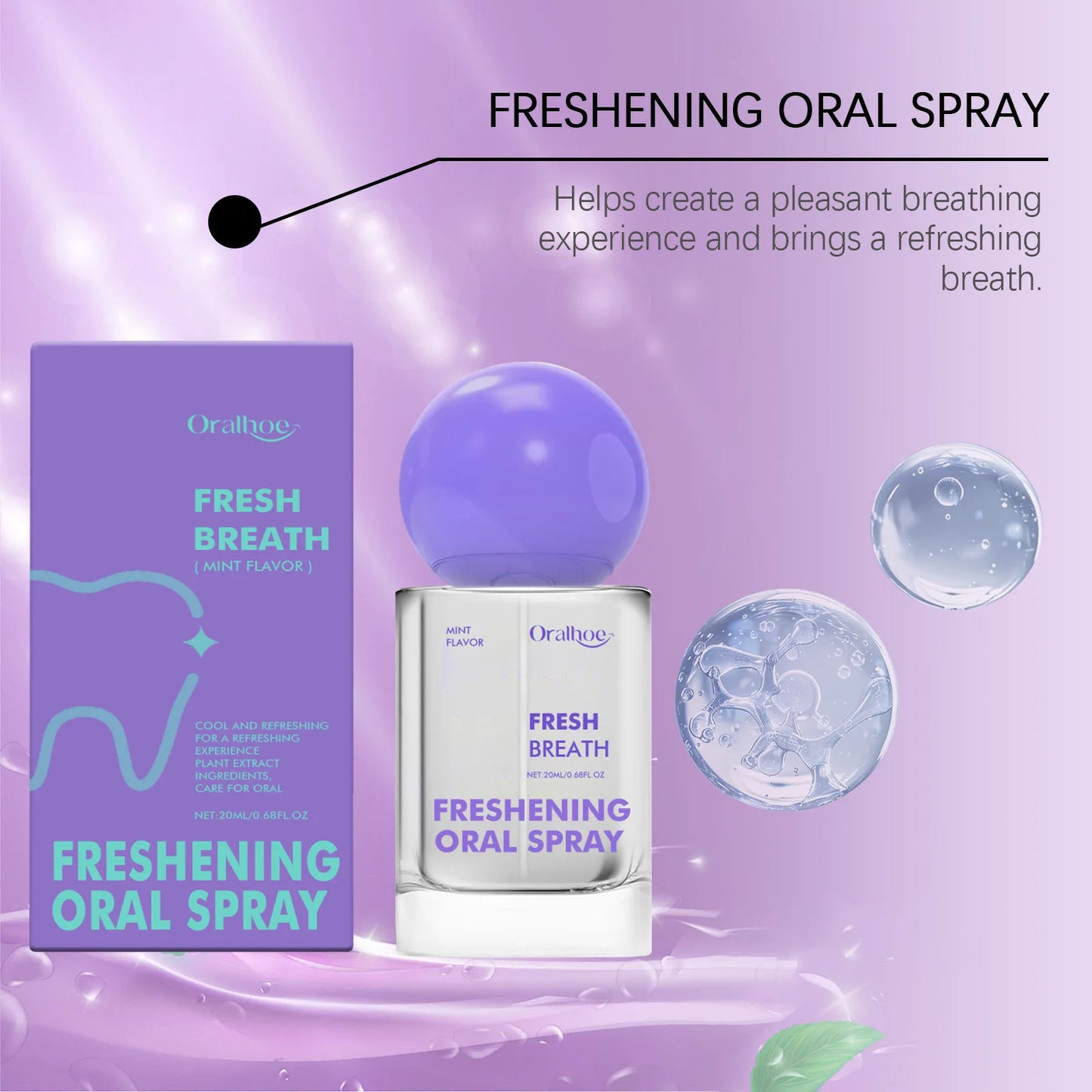 Mint Oral Fresh Spray | Fresh Breath & Mouth Moisture 20ml