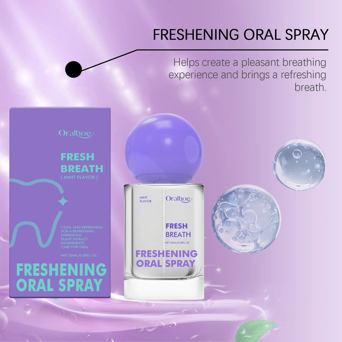 Mint Oral Fresh Spray – Freshen Breath & Soothe Dry Mouth 20ml