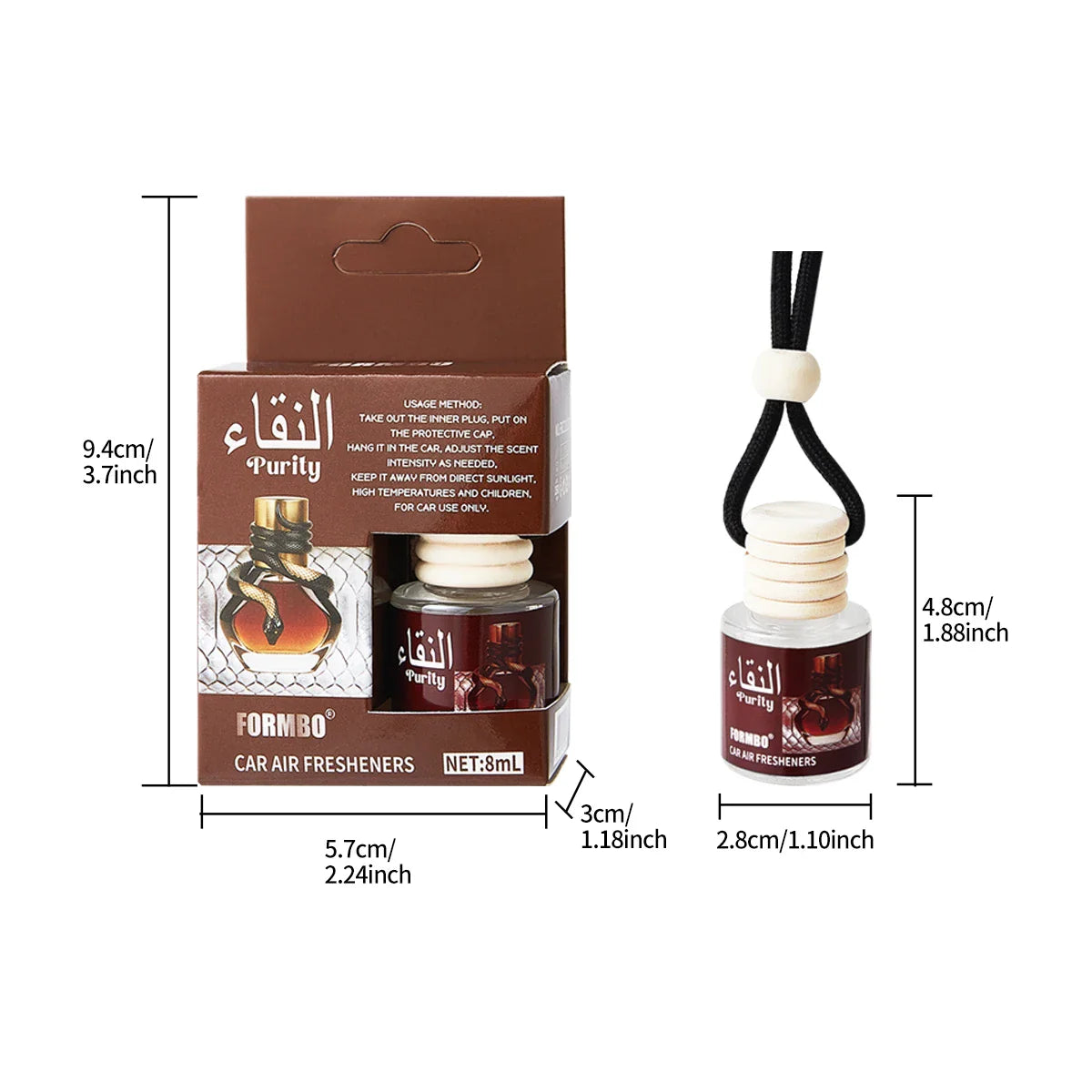Long-Lasting Car Air Freshener – Essential Oil Fragrance