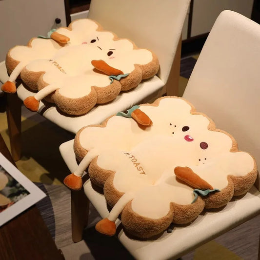 Toast Shaped Seat Cushion Memory Foam Office Chair Pad Orthopedic Comfort Floor Pillow for Home Classroom Tatami Window Seat Peaceful Pleasures Health and Wellness Indignant