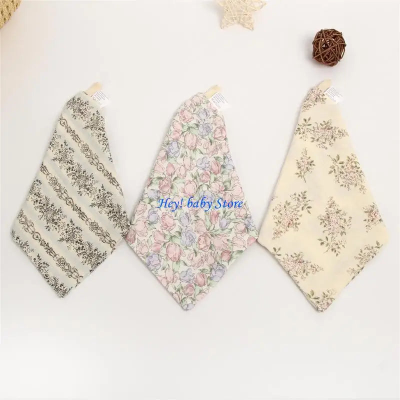 4-Layer Cotton Baby Bibs & Burp Cloths | Soft & Absorbent
