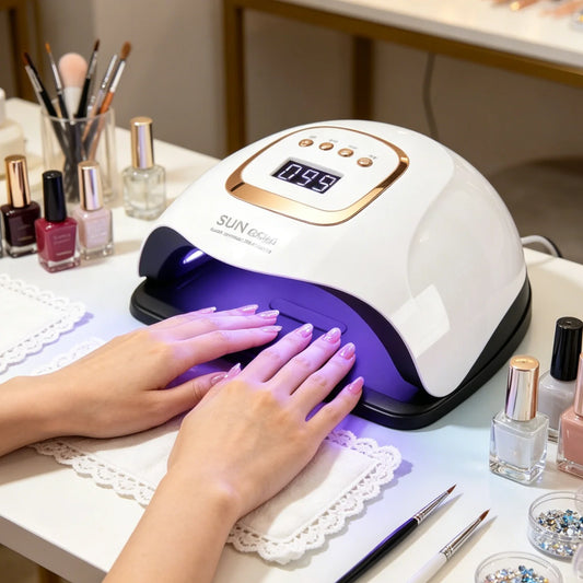 81 LED UV/LED Nail Lamp – Auto Sensor, 4 Timers, Gel Curing UV LED Nail Lamp Peaceful Pleasures Health and Wellness