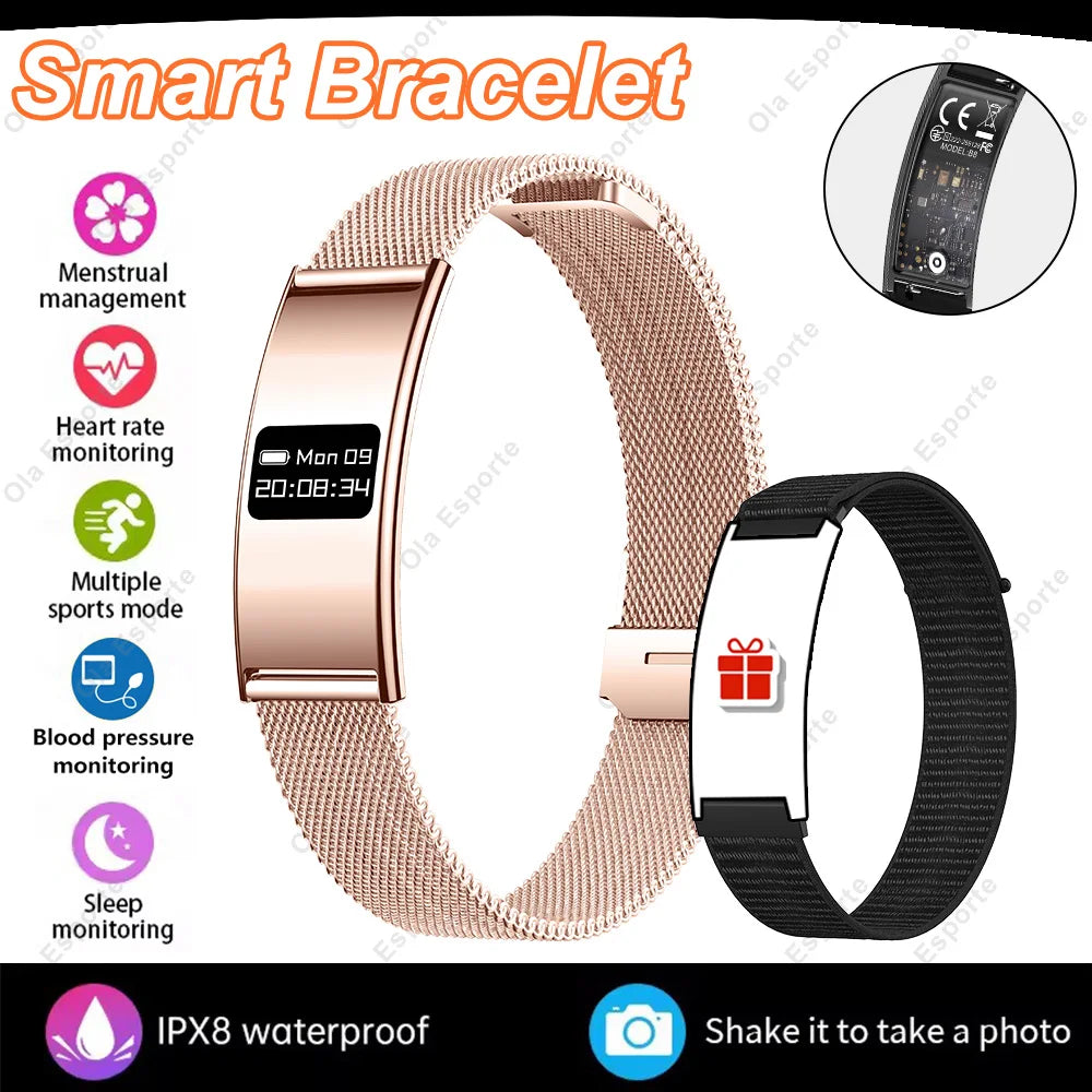 New Smart Bracelet Health Fitness Tracker Ultra-thin Heart Rate Monitoring Call Reminder Couple Wristband Sports Man Smart Watch Peaceful Pleasures Health and Wellness GoMilan