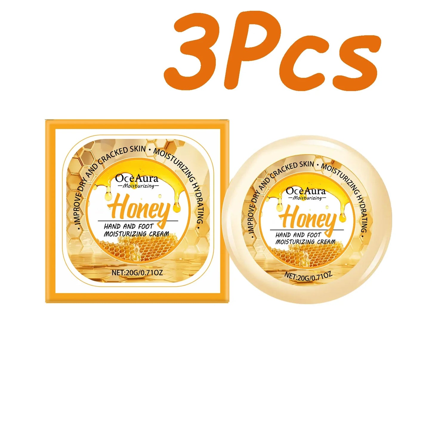 OceAura Honey Hand & Foot Cream – Moisturizing, 20g