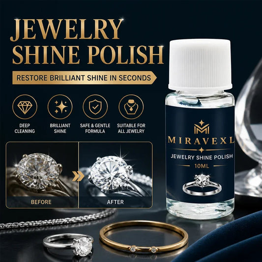 MIRAVEXL Gold & Silver Jewelry Cleaner Polish Solution 10ml Jewelry Cleaning Solution Oasis Select