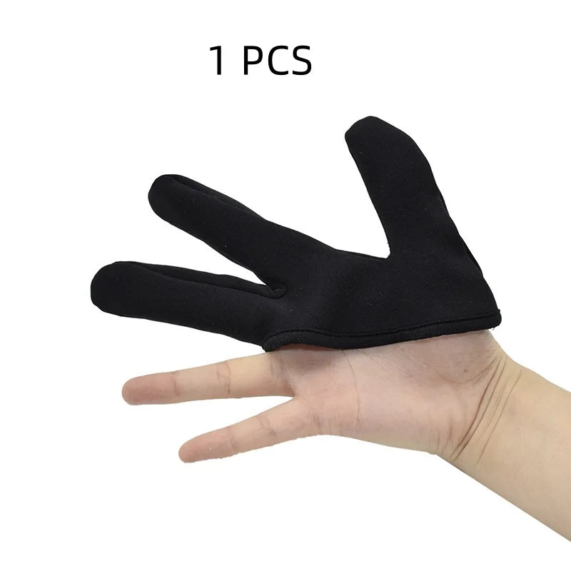 3 Finger Heat Resistant Gloves Mittens Protection Gloves Curling Wand Glove Reusable Heat Geat Gloves Barber Hair Styling Tools Peaceful Pleasures Health and Wellness A