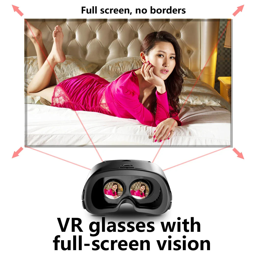 VRG PRO X7 3D VR Headset Goggles for iPhone & Android
