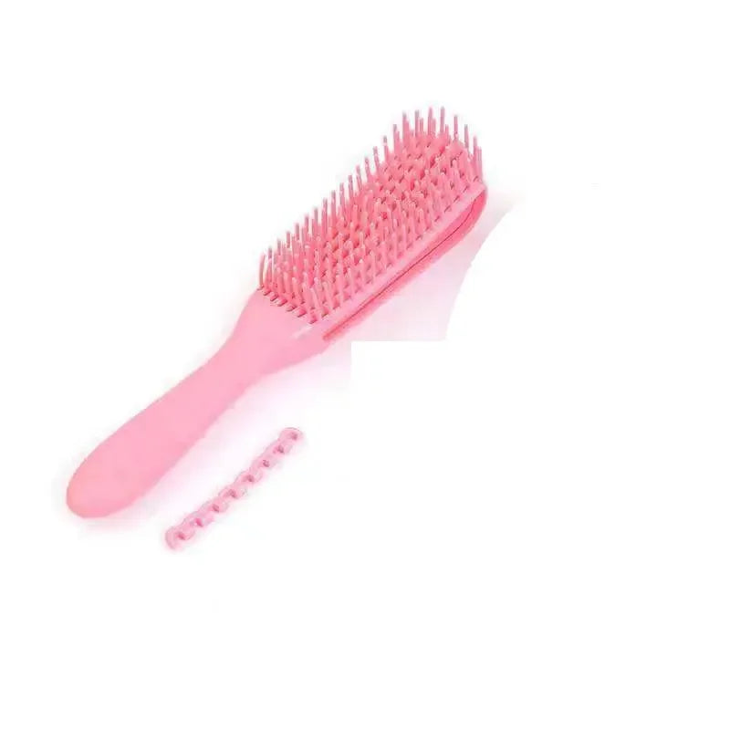 Detangling Hair Brush Scalp Massage Hair Comb Detangling Brush for Curly Hair Brush Detangler Hairbrush Women Men Salon Peaceful Pleasures Health and Wellness Pink