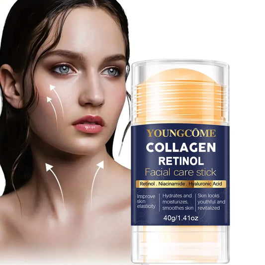 Collagen Retinol Facial Care Stick Moisturizing Deep Hydration Suitable for dry Aging Face Cream Moisturizing Skin Repair Peaceful Pleasures Health and Wellness