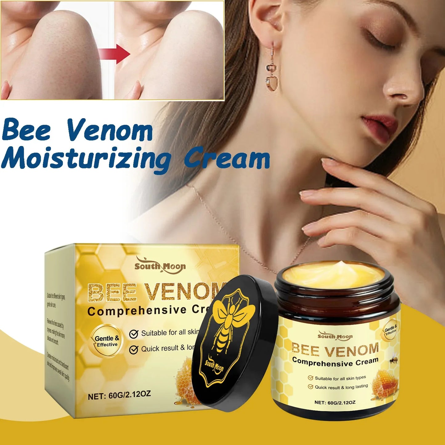 South Moon Bee Venom Moisturizing Cream – Firming Body & Face