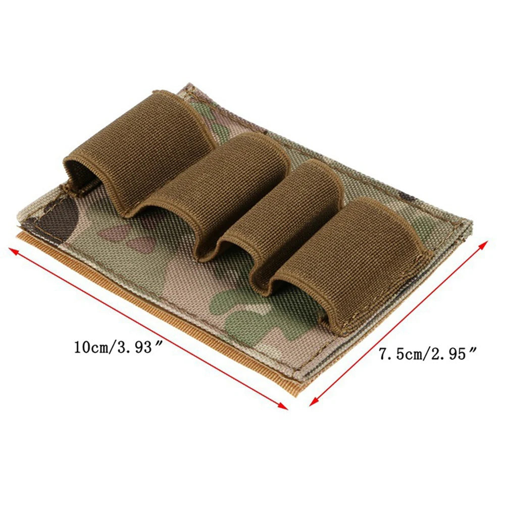 Bullet Bags Stickers Nylon 4-Shell Shotgun Buttstock Ammo Pouch Tactical Backed Carrier Card MOLLE Hunting Gun Accessory ﻿ Peaceful Pleasures Health and Wellness