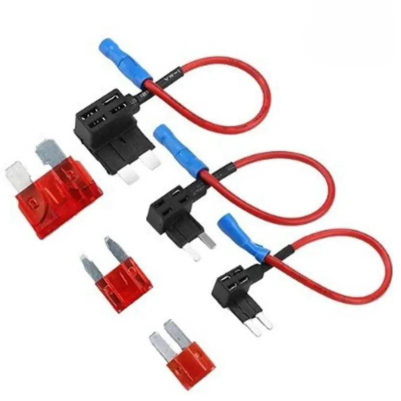 New 2PCS 12V Fuse Holder Add-a-circuit TAP Adapter Micro2 Mini Small Standard ATM Auto Fuse With Peaceful Pleasures Health and Wellness