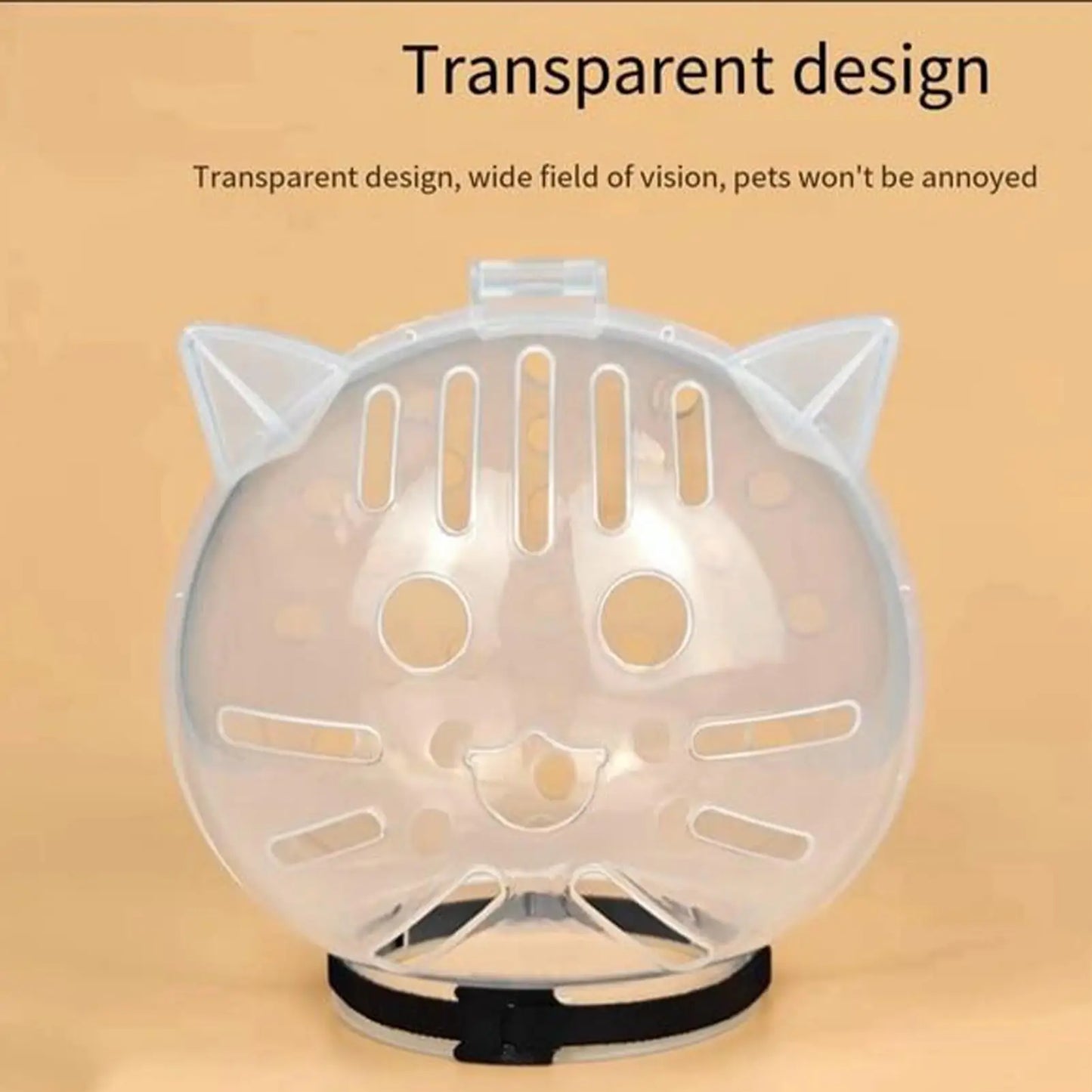 Cat Bubble Muzzle – Breathable Transparent Grooming Helmet