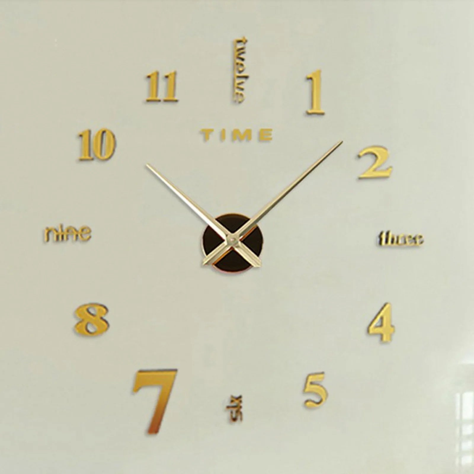 2024 New Creative Wall Clock Living Room DIY Wall Sticker Clock Mute Wall Clock Home Decorate Wall Digital Clock Needle Watch Peaceful Pleasures Health and Wellness
