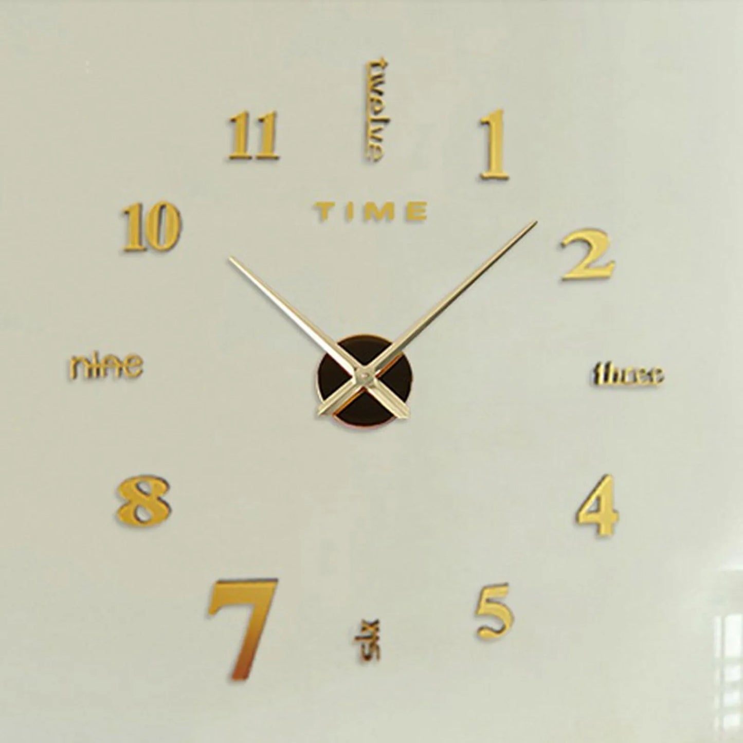 DIY 3D Mirror Wall Clock – Silent Frameless Sticker Clock