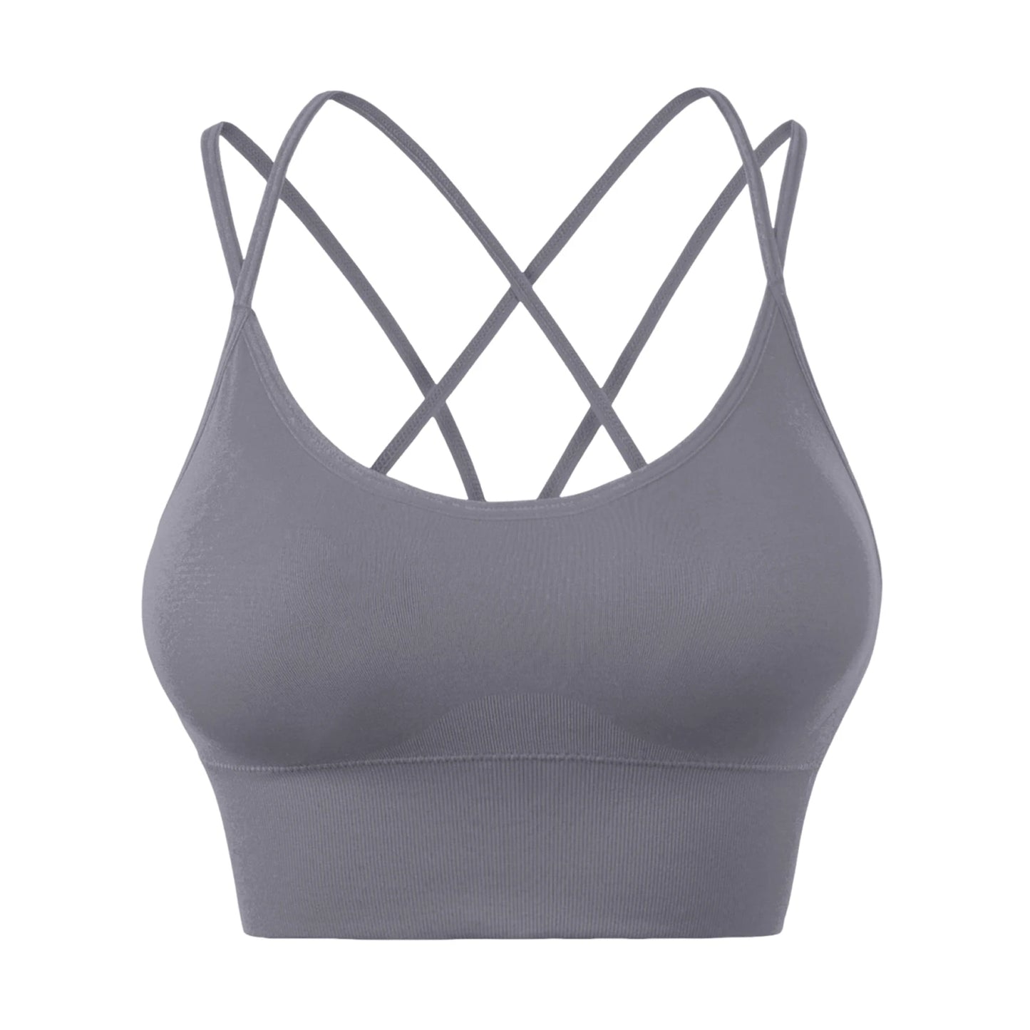Wirefree Sports Bra Women's Sexy Back Shockproof Fitness Crisscross Brassiere Training Sports Running Yoga Tank Tops Sportswear Peaceful Pleasures Health and Wellness
