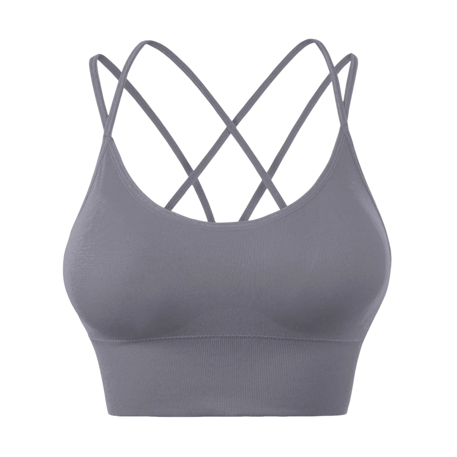 Wirefree Sports Bra Women's Sexy Back Shockproof Fitness Crisscross Brassiere Training Sports Running Yoga Tank Tops Sportswear Peaceful Pleasures Health and Wellness