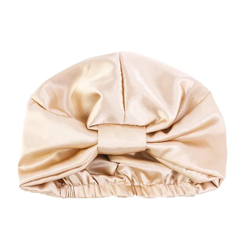 Satin-Lined Sleeping Beanie Hat for Natural & Frizzy Hair