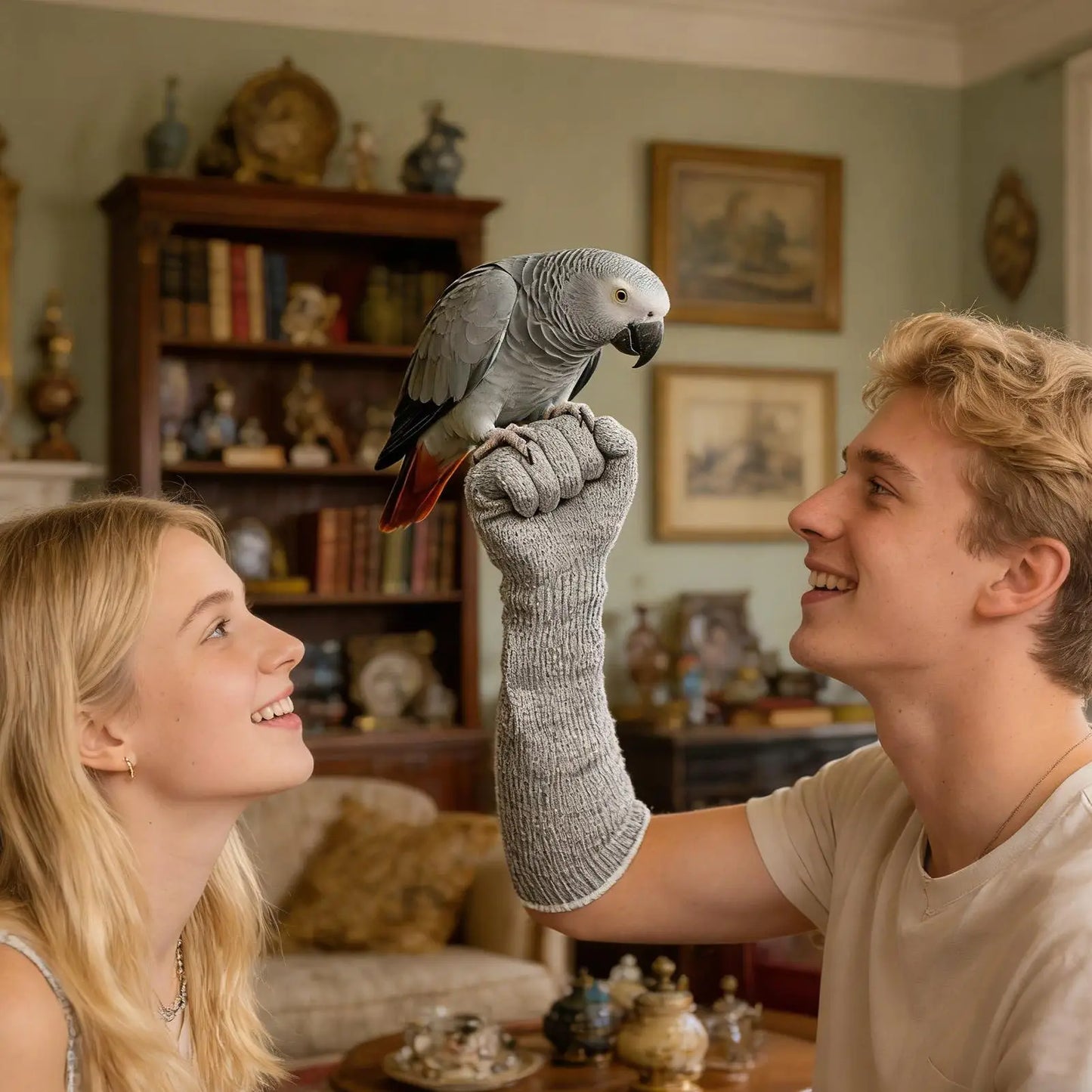 Bite Proof Scratch Resistant Pet Gloves for Cats, Birds & Parrots
