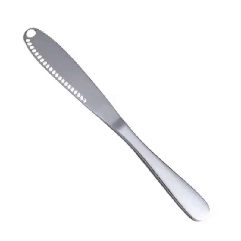 1pc Stainless Steel Butter Knife Tableware Cheese with Holes Spread Cream Knife Bread Jam Knife Cheese Butter Knife Peaceful Pleasures Health and Wellness