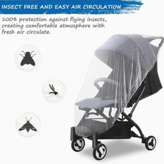 Portable mosquito netstroller fully wrapped mosquito net mosquito dust prevention universal breathable babystroller mosquito net Peaceful Pleasures Health and Wellness