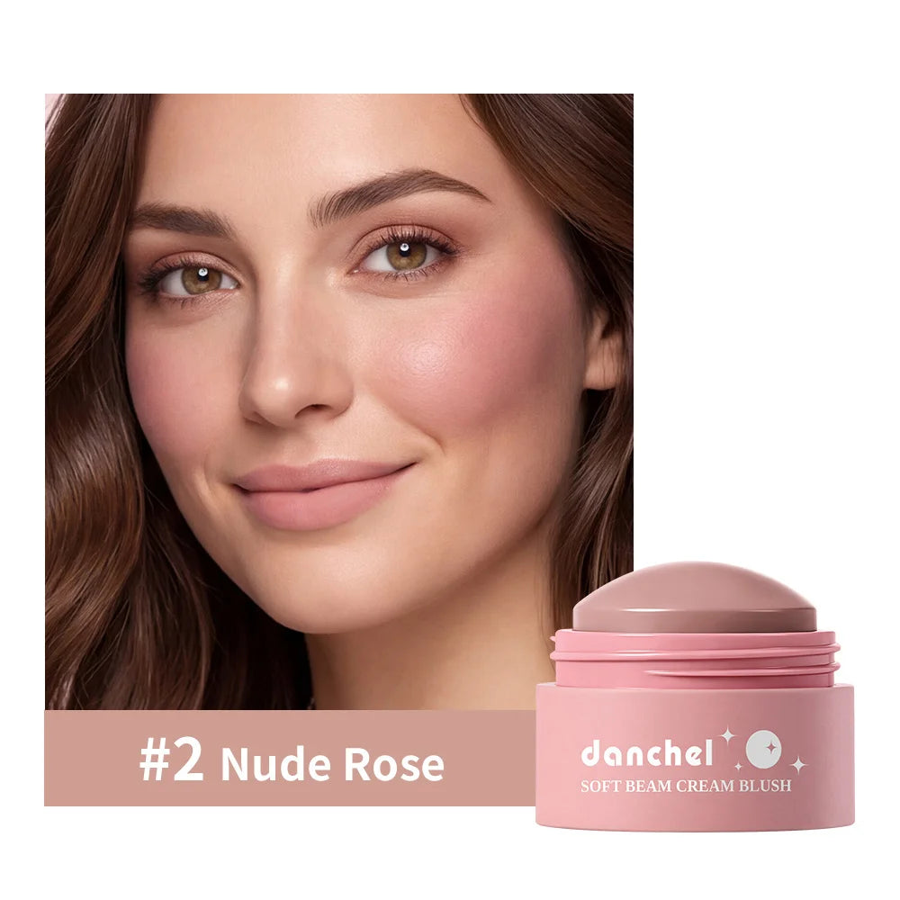 Natural Looking Matte Blush Stick Soft Cream Blush Balm Waterproof Long Lasting Hydrating Lightweight Blendable Cheek Cosmetics Peaceful Pleasures Health and Wellness 2 Nude Rose