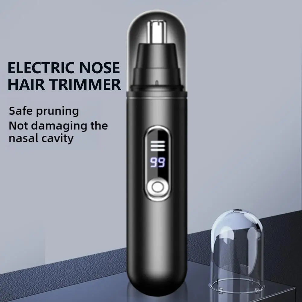Electric Nose Hair Trimmer Clipper Nose Ear Hair Eyebrow Pocket Size Waterproof Removal Men Rechargeable Painless Clipper Peaceful Pleasures Health and Wellness