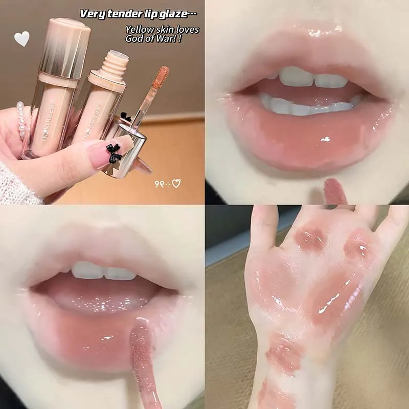 Cappuvini Strawberry Lip Gloss | Glass Mirror Shine Lip Tint