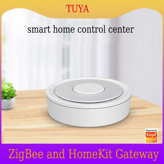 Tuya ZigBee Wireless/Wired Smart Gateway Hub Bridge Remote Linkage Devices WiFi Central Control Host Works With Smart Life APP Peaceful Pleasures Health and Wellness